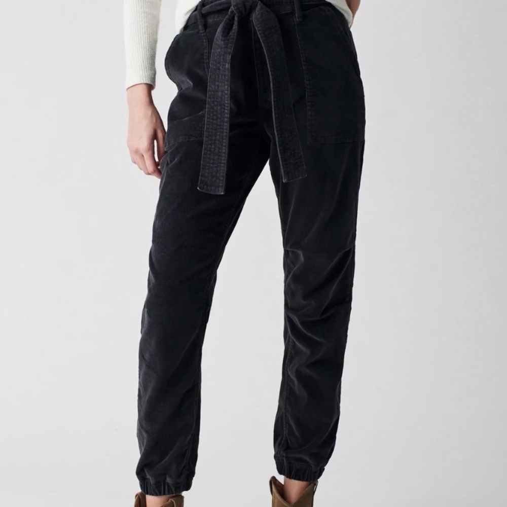 Faherty Orion Velvet Pant,‎ Black